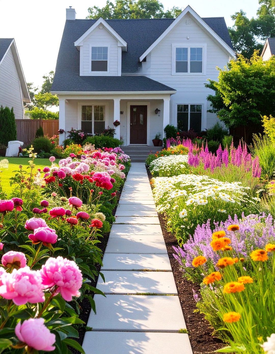 The Cutting Garden for Indoor Bouquets - 30 front house full sun perennial garden designs
