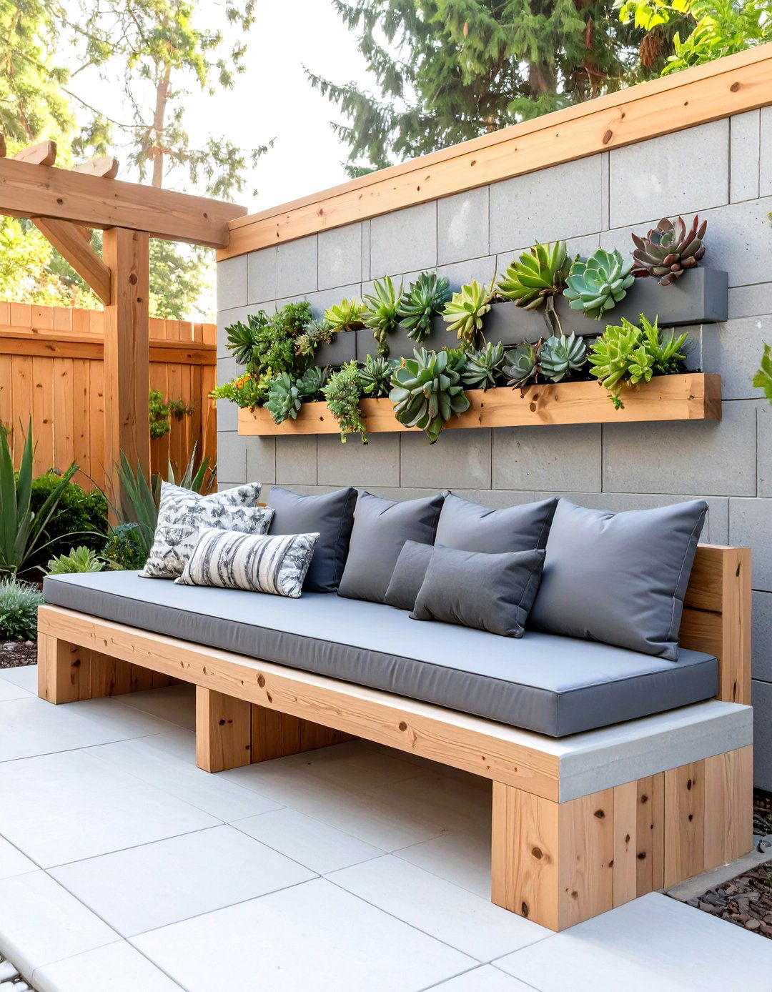 The DIY Cinder Block Sanctuary - 30 cheap backyard makeover ideas
