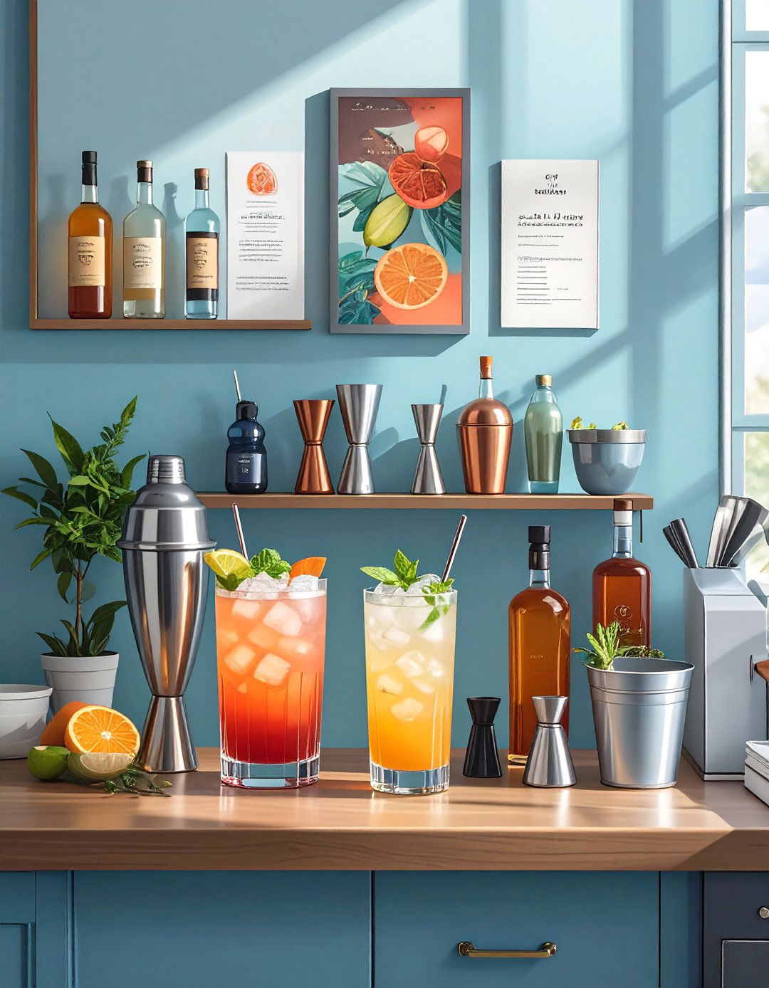 The DIY Cocktail or Mocktail Kit - 30 office gift exchange ideas