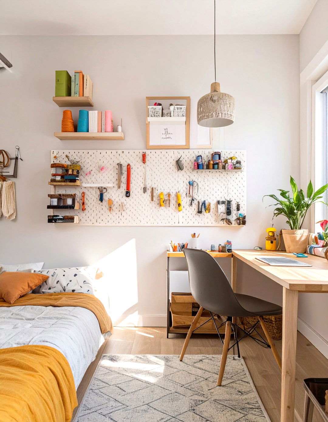 The DIY Crafters Corner Room - 30 girl room decor ideas