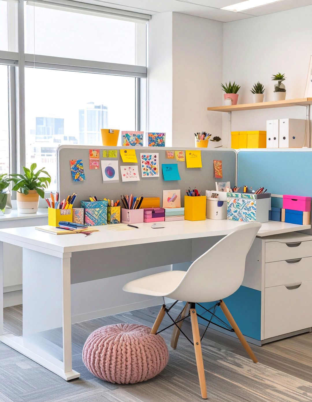 The DIY Crafters Cubicle - 30 office cubicle decor ideas