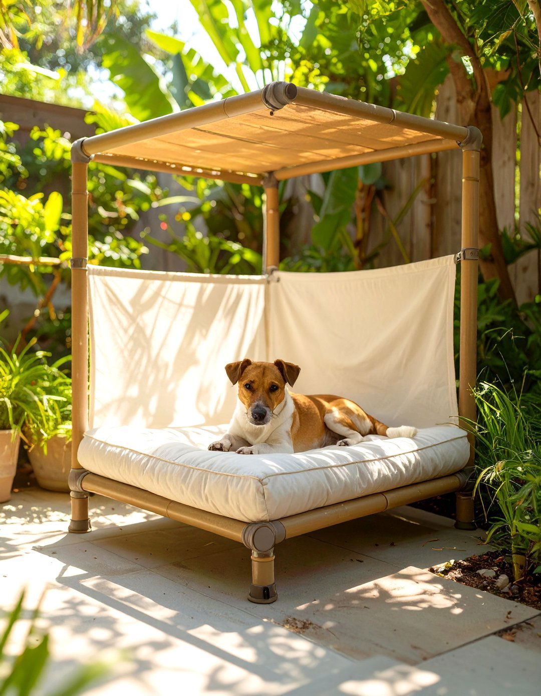 The DIY Doggy Cooling Bed - 30 dog-friendly backyard ideas on a budget