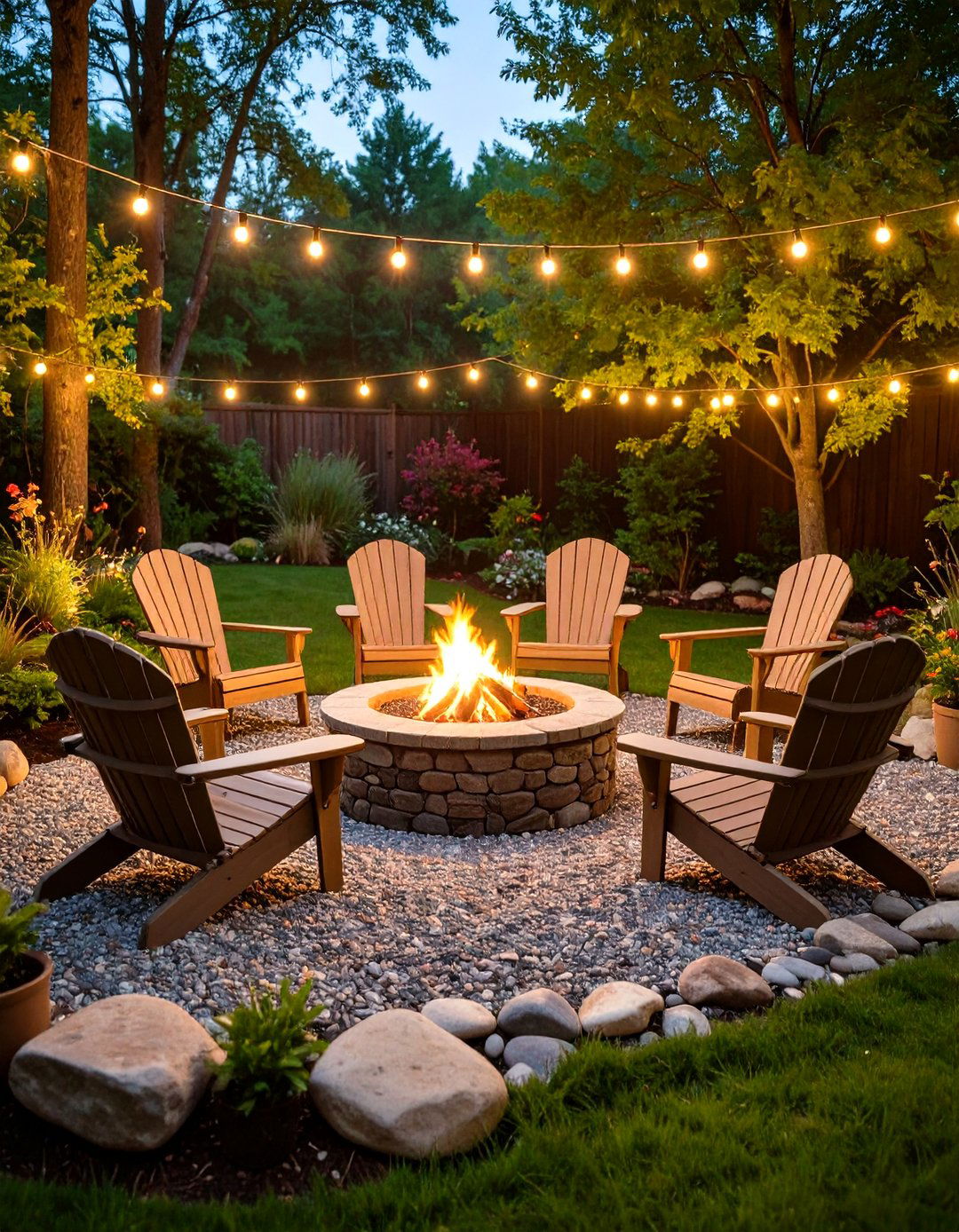 The DIY Fire Pit Area - 30 diy landscaping ideas