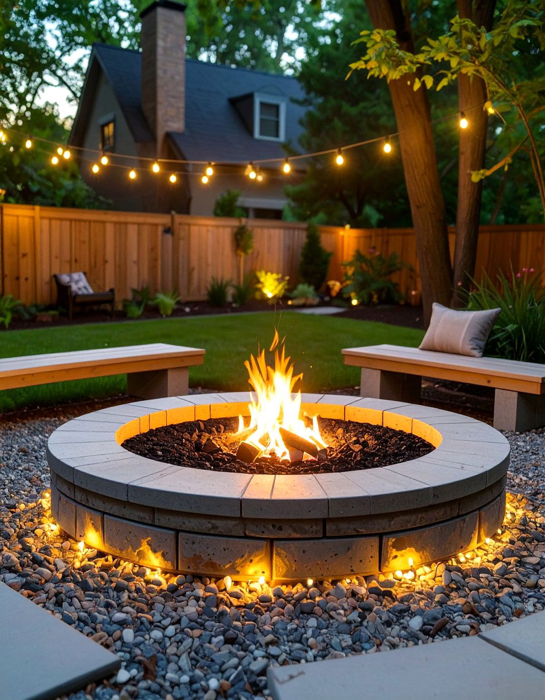 The DIY Fire Pit Circle - 30 budget small backyard ideas