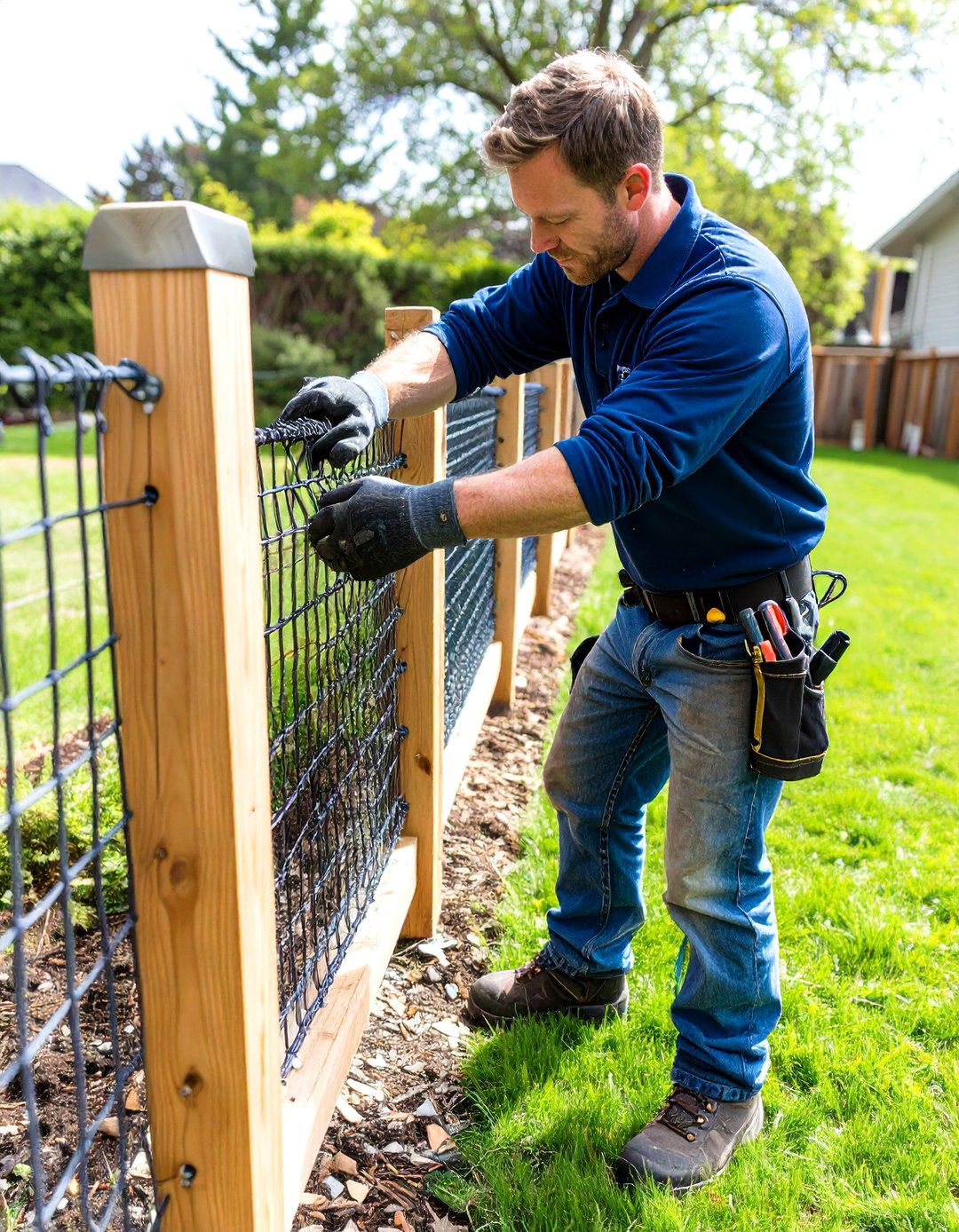 The DIY Friendly Hog Wire Deck Railing Kit - 30 hog wire deck railing ideas