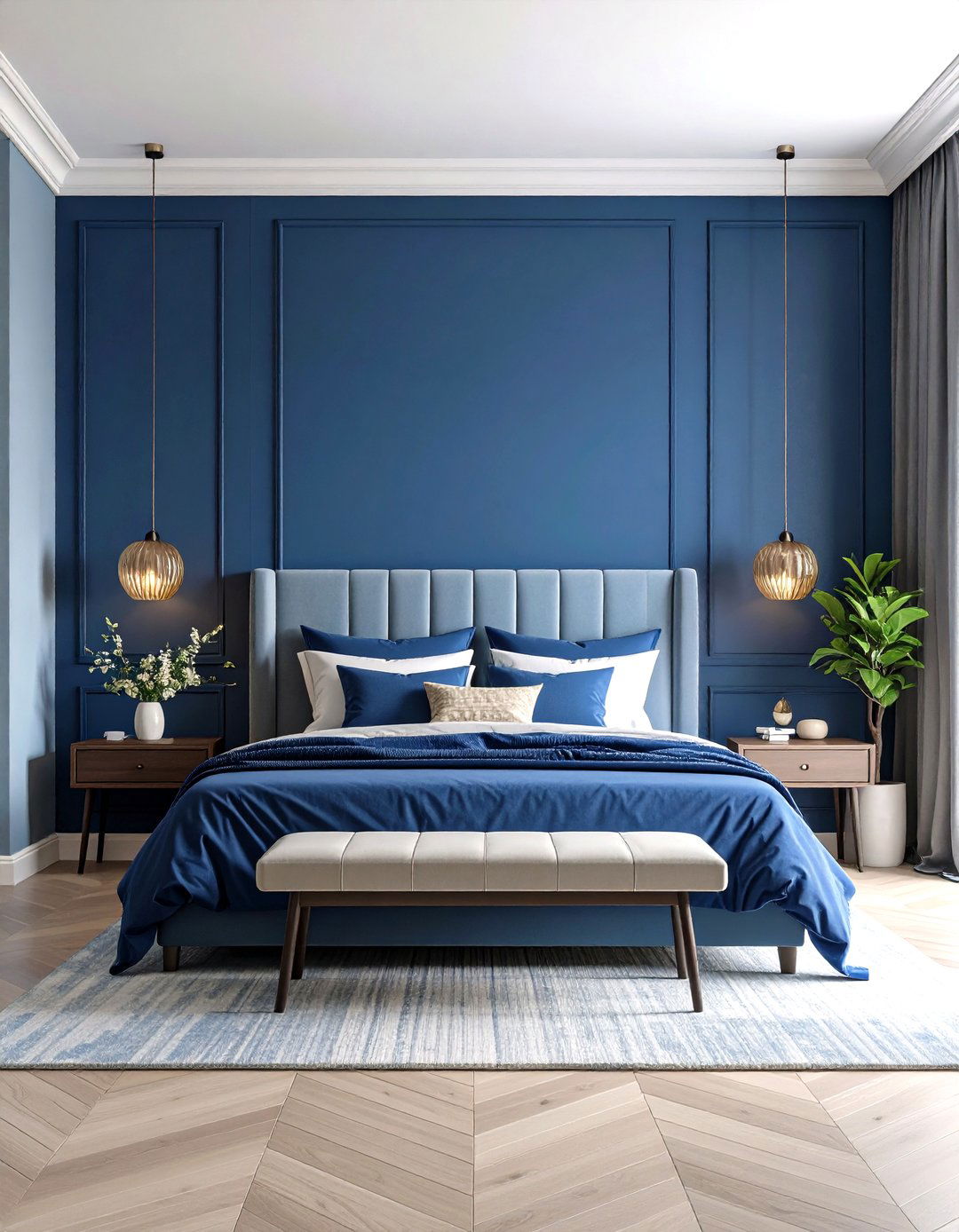The DIY Ombre Wall Bedroom - 30 diy bedroom ideas