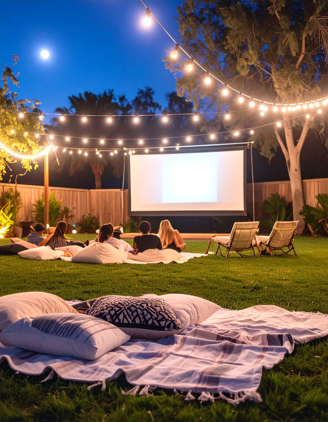 The DIY Outdoor Movie Theater - 30 arizona backyard ideas on a budget