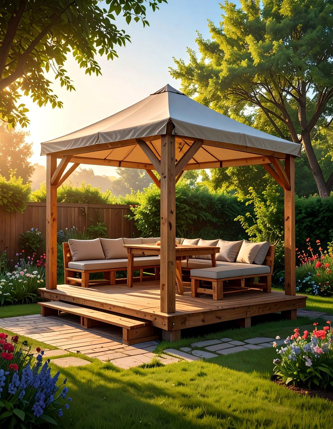 The DIY Pallet Deck Gazebo - 30 deck gazebo ideas