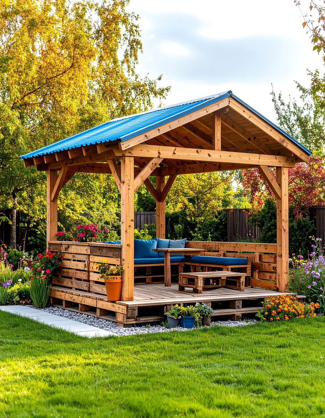 The DIY Pallet Gazebo - 30 backyard gazebo ideas