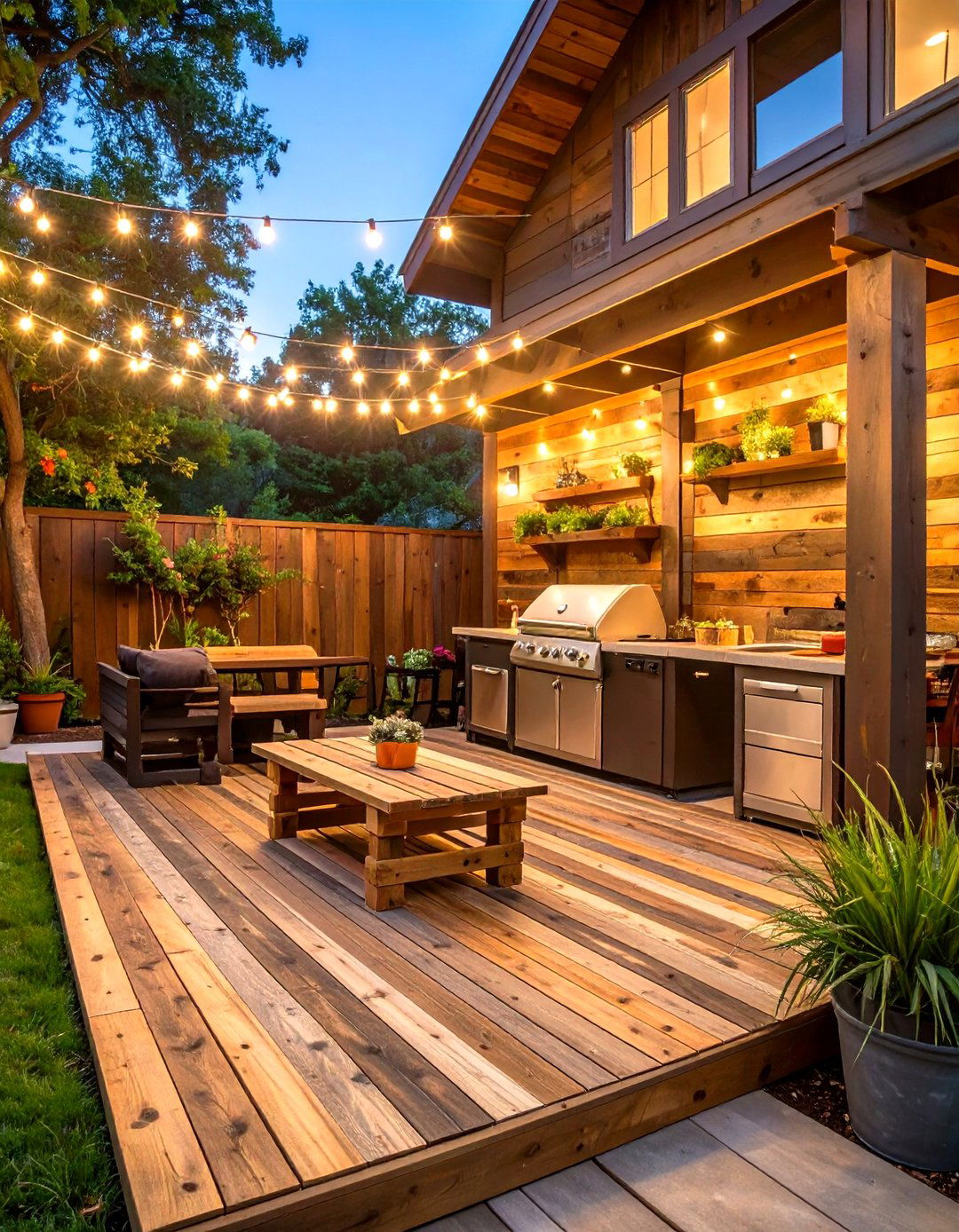 The DIY Pallet Wood BBQ Patio - 30 bbq patio ideas