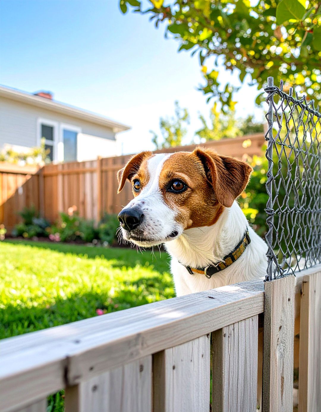 The DIY Peek a Boo Fence Slats - 30 dog friendly backyard ideas on a budget