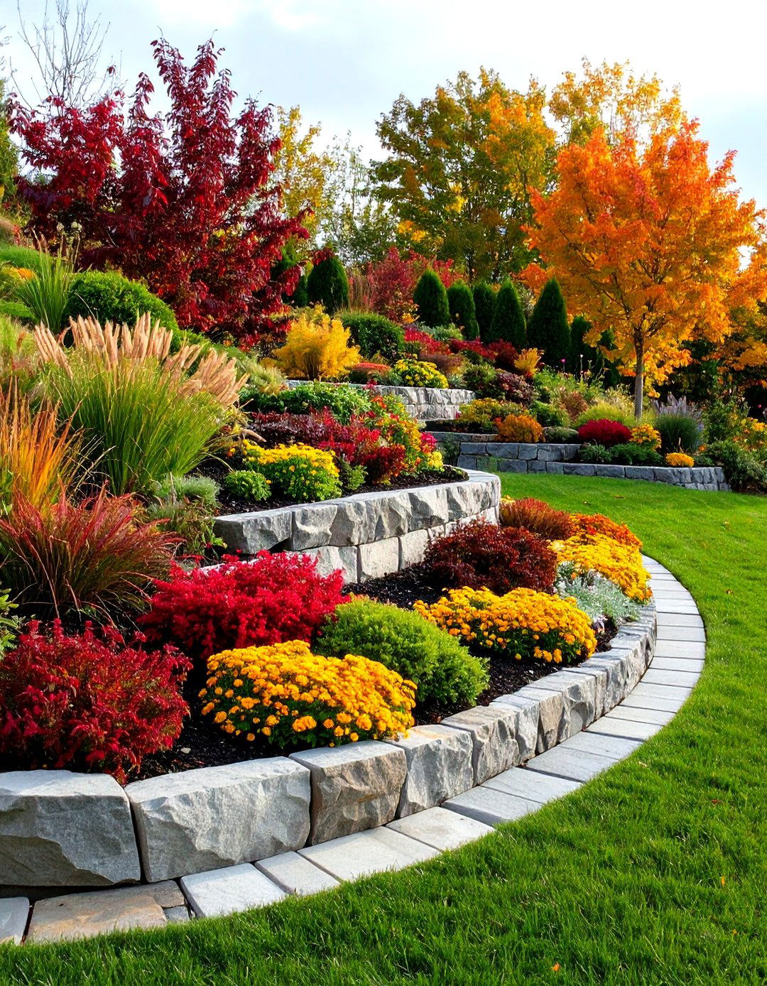 The DIY Retaining Wall Terrace - 30 landscape design cost ideas