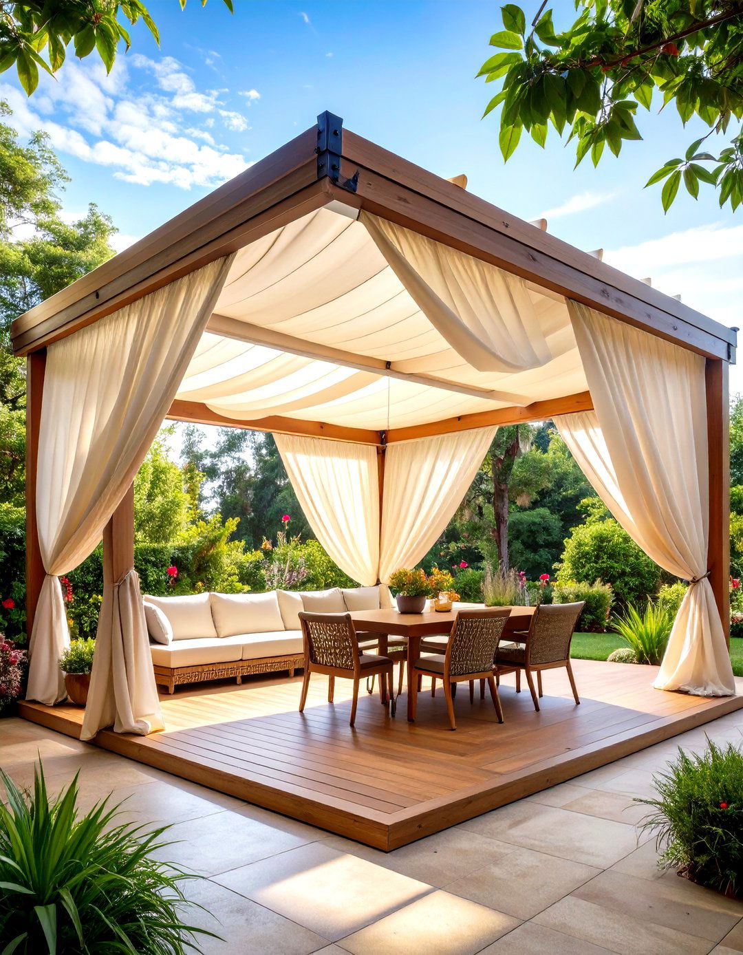 The DIY Retractable Canopy Room - 30 enclosed patio ideas on a budget