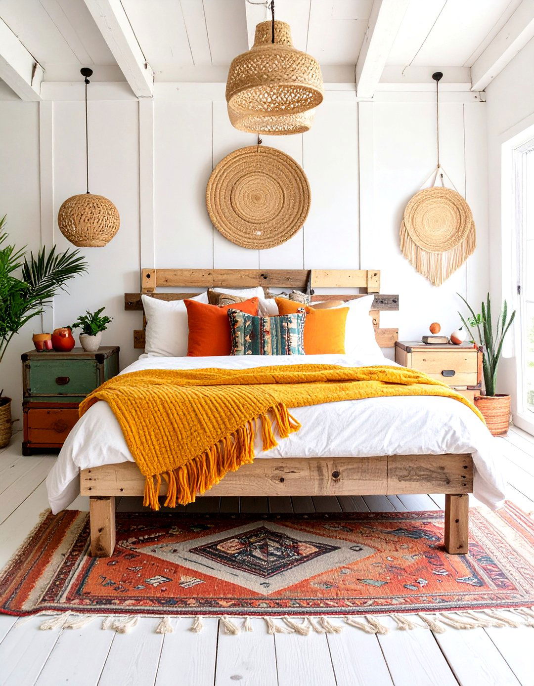 30 AI Boho Chic Bedroom Ideas for a Trendy Retreat - We Love Home Blog