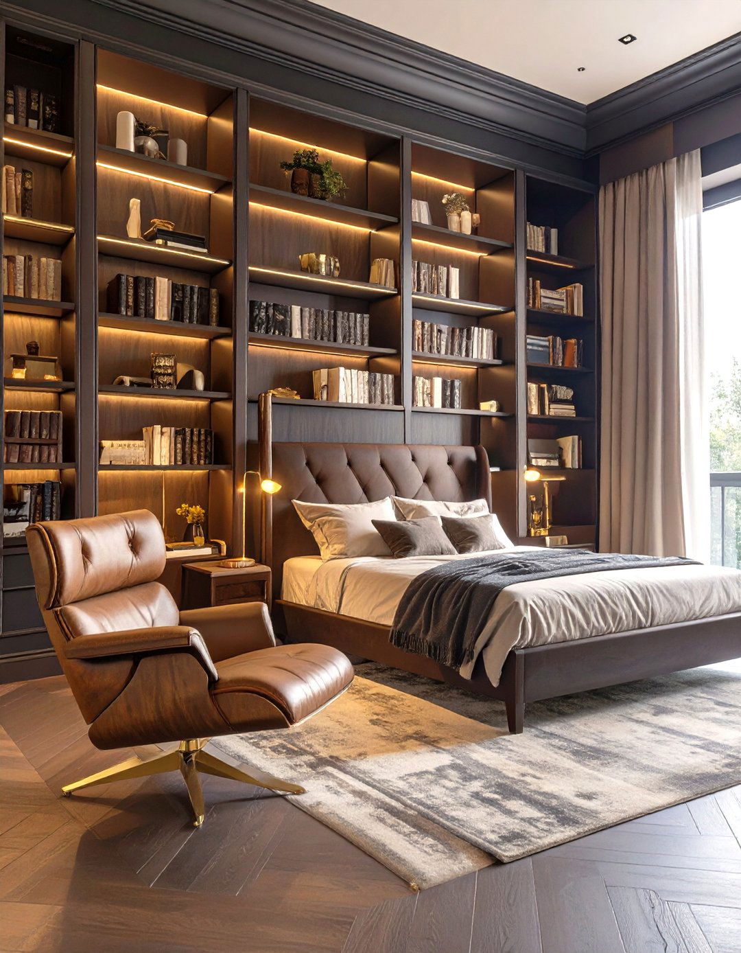 The Dark Academia Bedroom - 30 master modern luxury bedroom design ideas