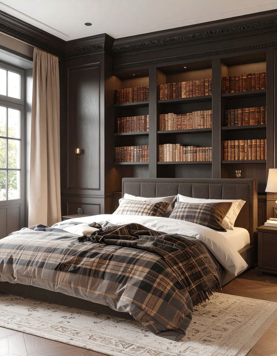The Dark Academia Bedroom - 30 dark romantic bedroom ideas