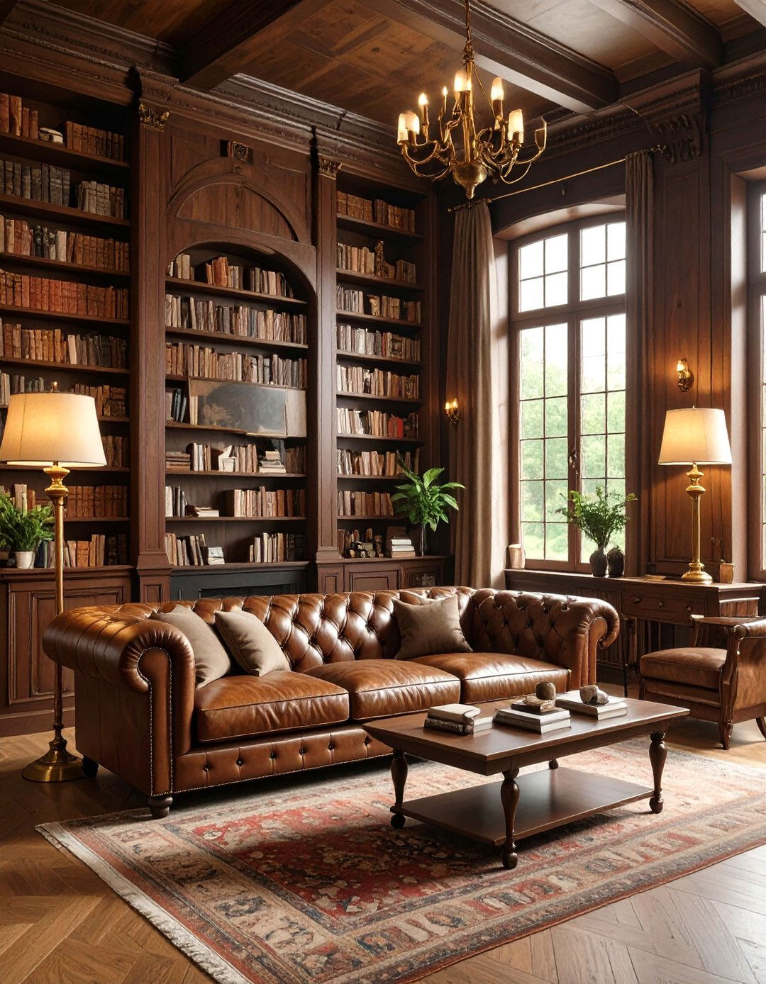 The Dark Academia Brown Living Room - 30 brown living room ideas