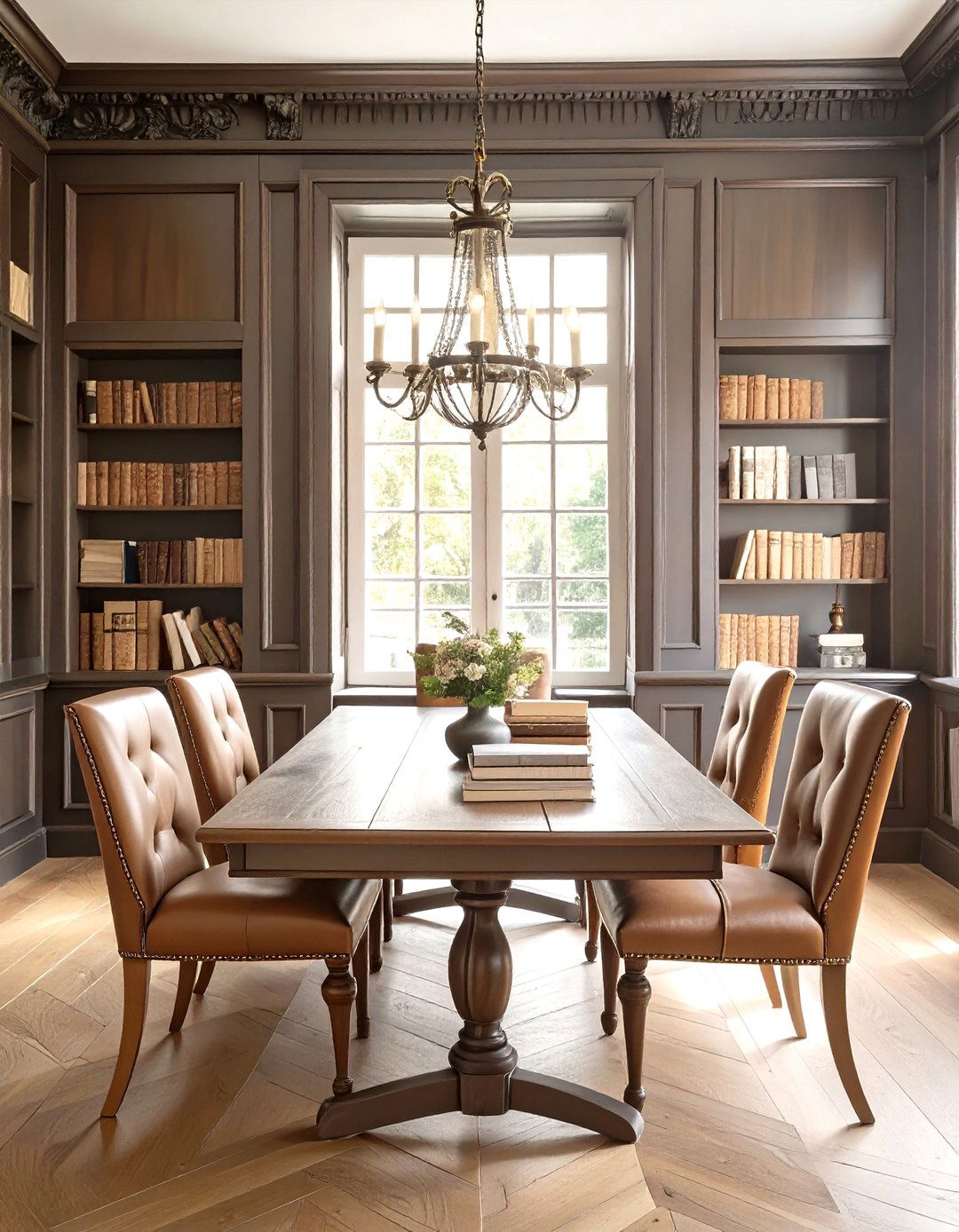 The Dark Academia Dining Room - 30 dining room interior design ideas
