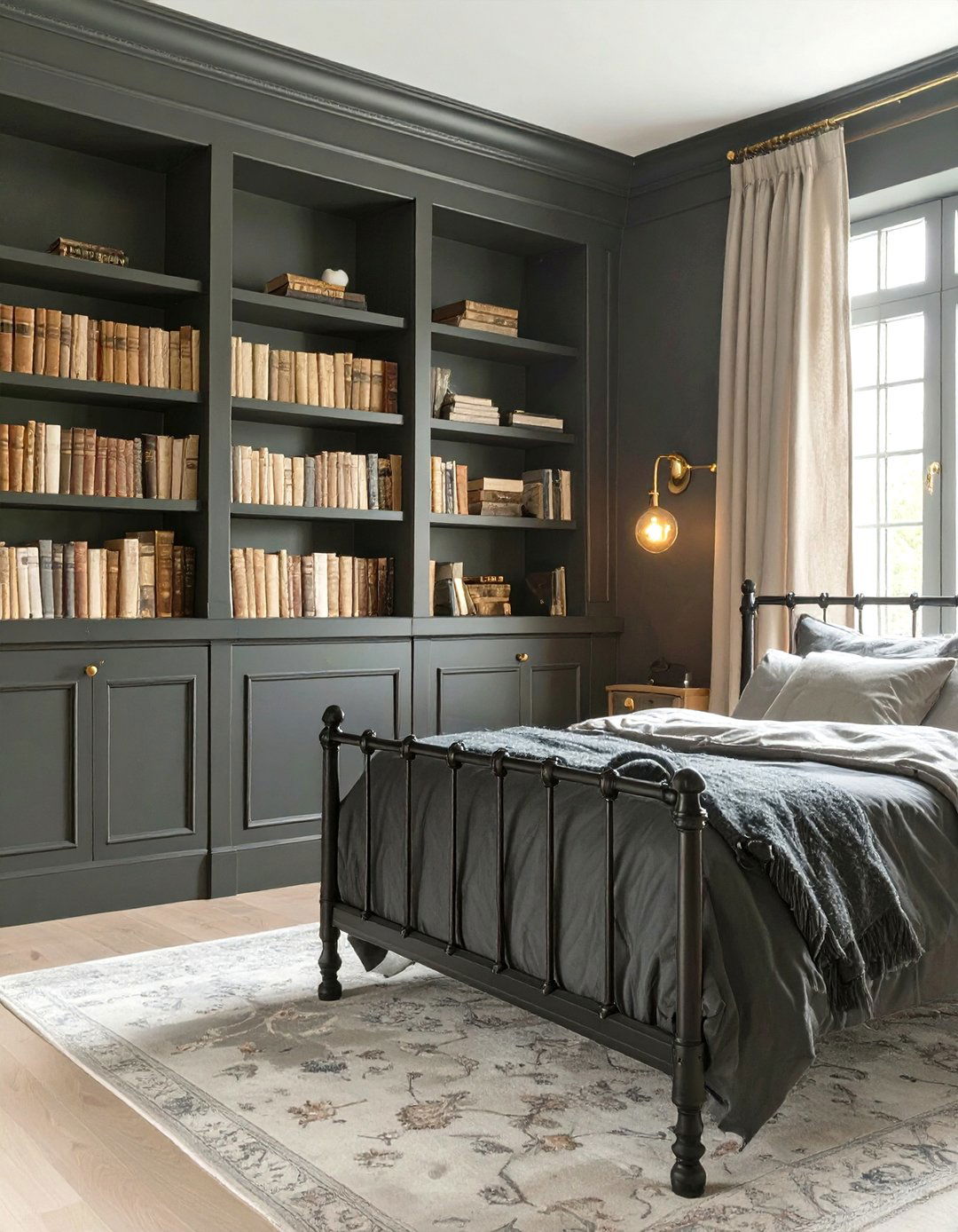 The Dark Academia Inspired Bedroom - 30 neutral and black bedroom ideas