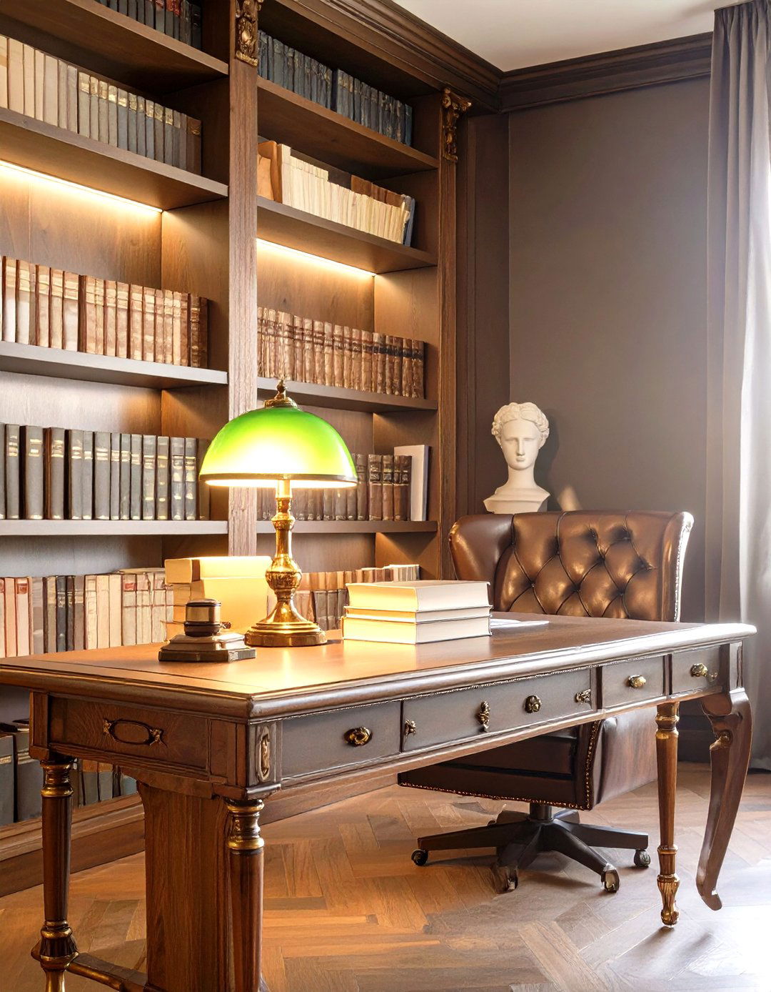 The Dark Academia Office Room - 30 office room decor ideas