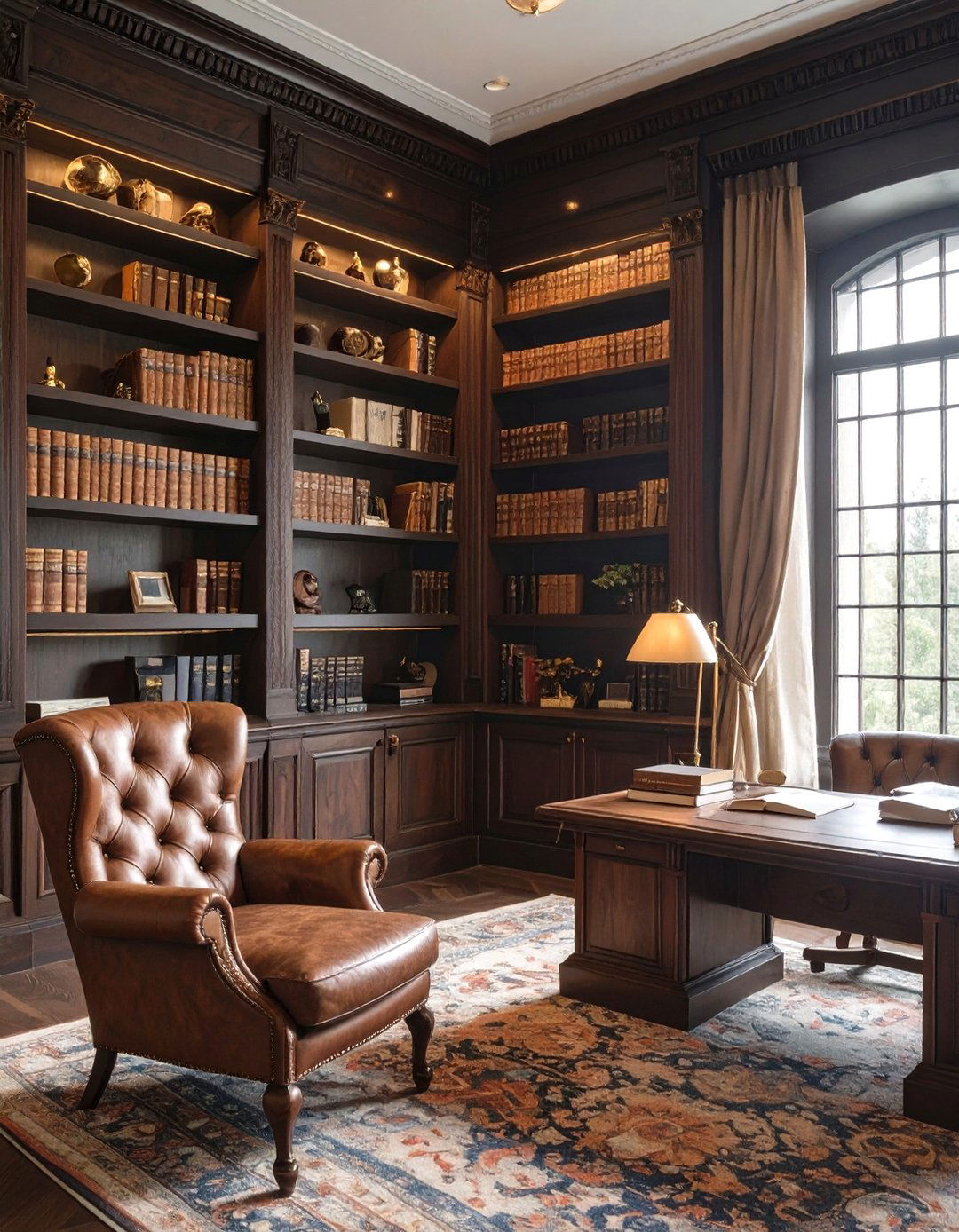 The Dark Academia Study Home Design - 30 online home design ideas