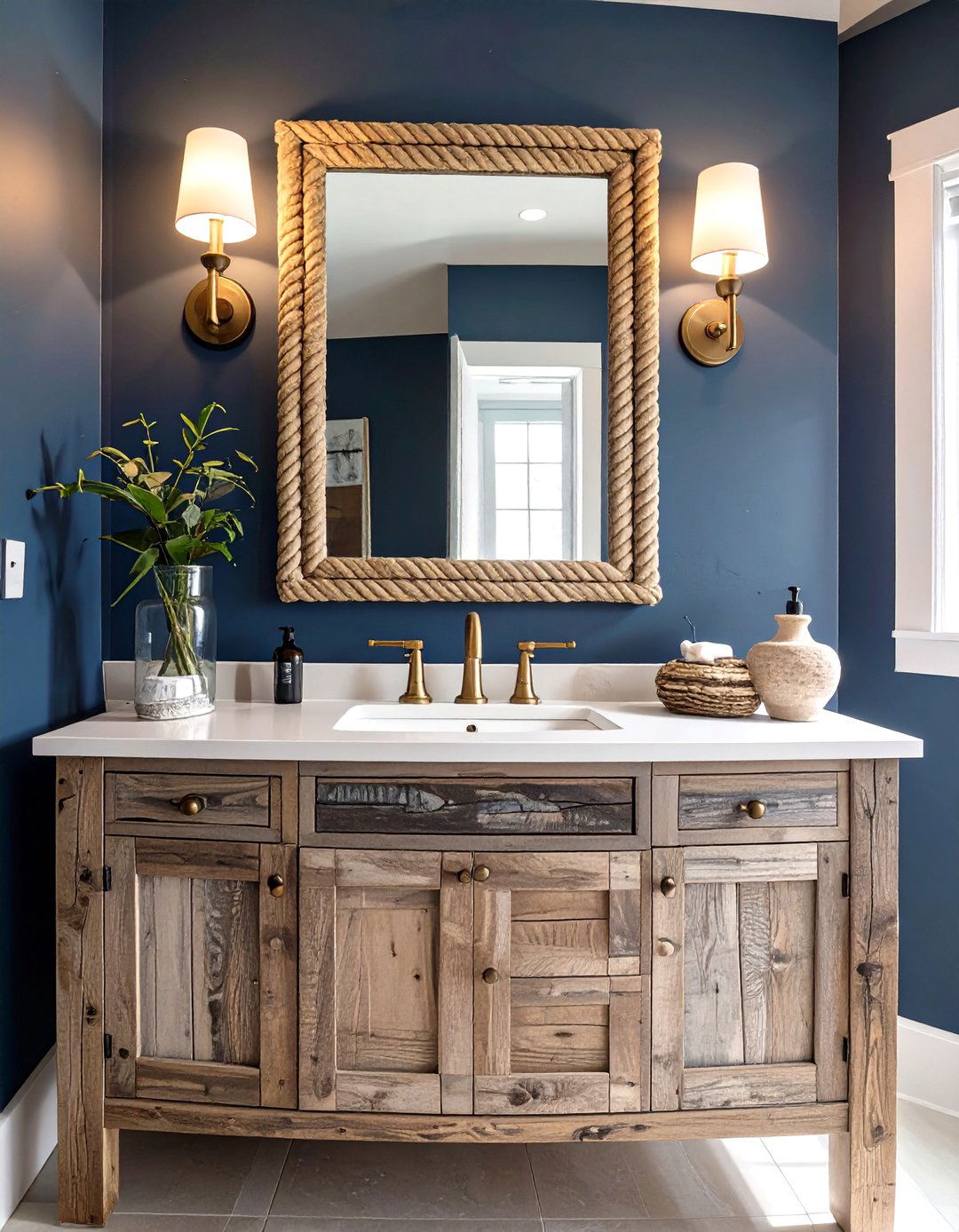 The Dark Coastal Bathroom - 30 dark bathroom ideas