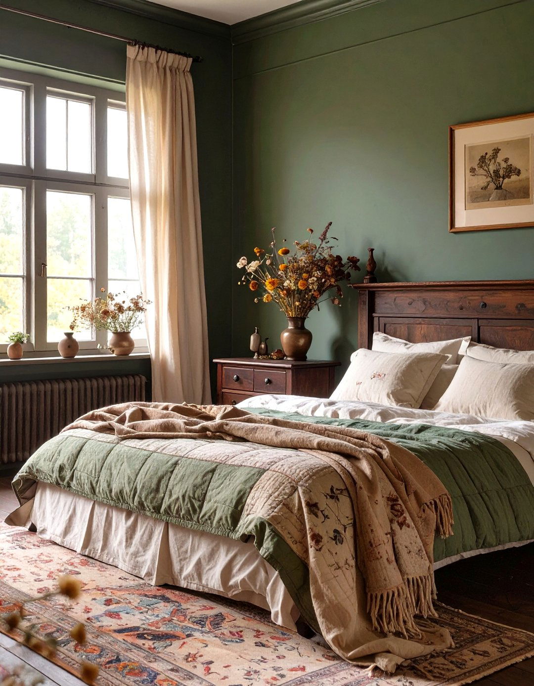 The Dark Cottagecore Bedroom - 30 dark romantic bedroom ideas