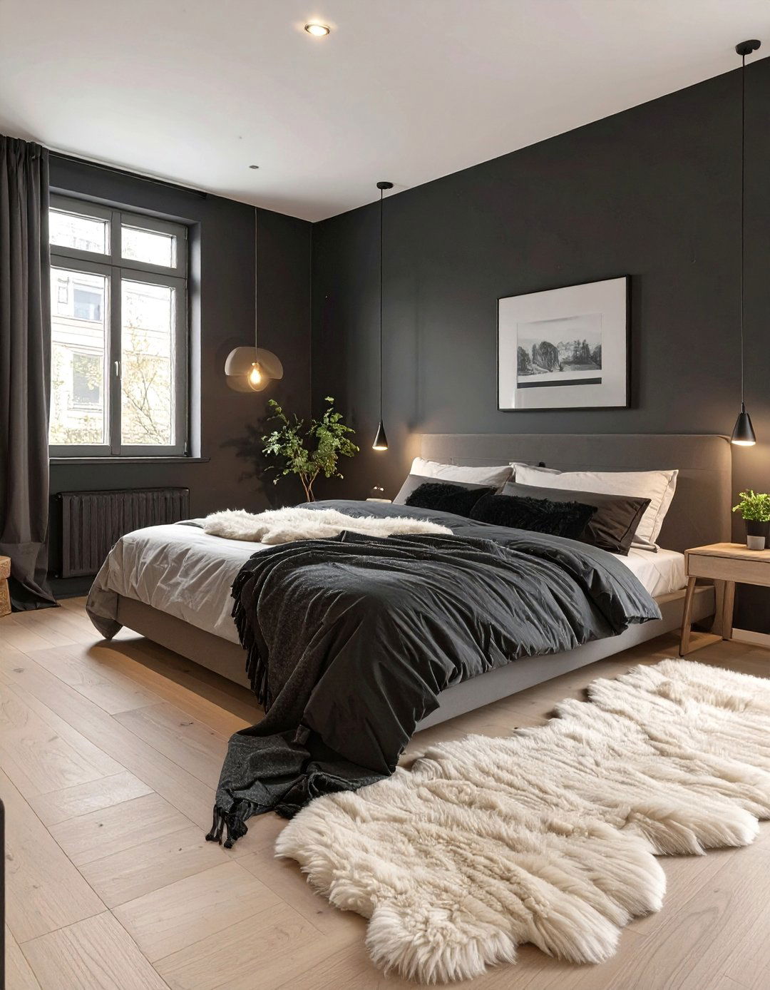 The Dark Scandinavian Bedroom - 30 dark romantic bedroom ideas