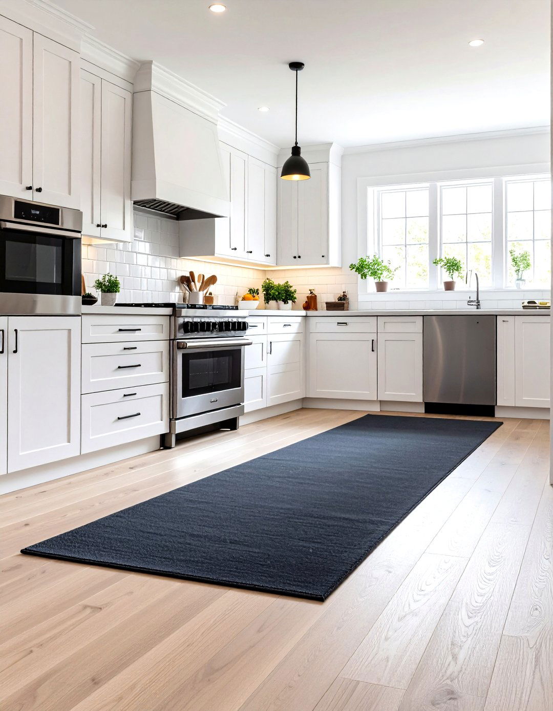 The Dark Toned Kitchen Rug - 30 kitchen rug ideas