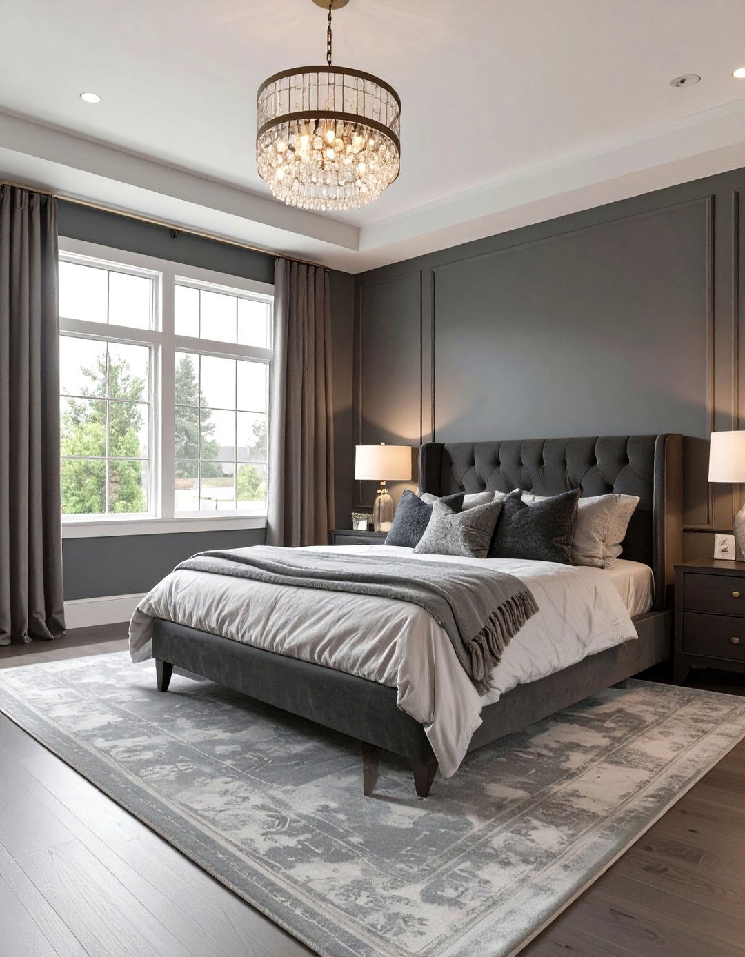 The Dark Transitional Bedroom - 30 dark bedroom ideas