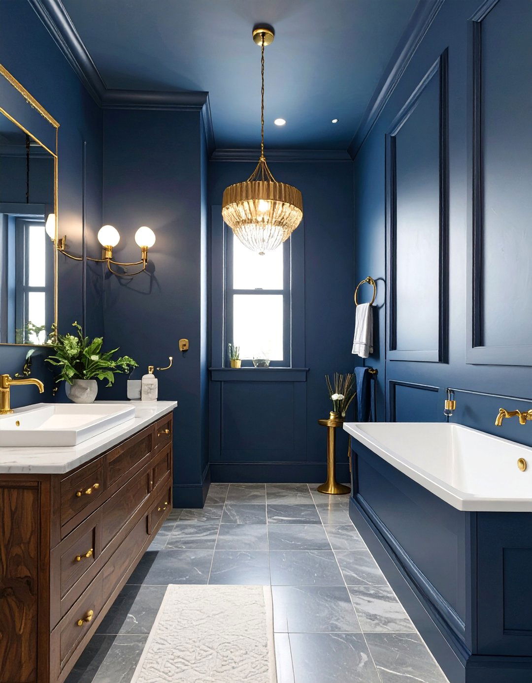 The Dark and Dramatic Bathroom - 30 bathroom decorating ideas