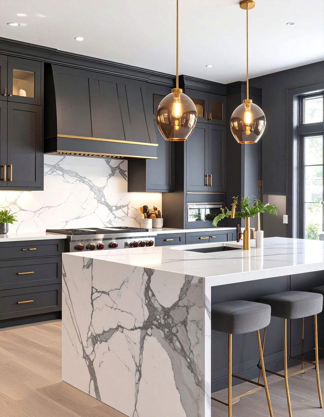 The Dark and Dramatic Gourmet Kitchen - 30 chefs kitchen design ideas