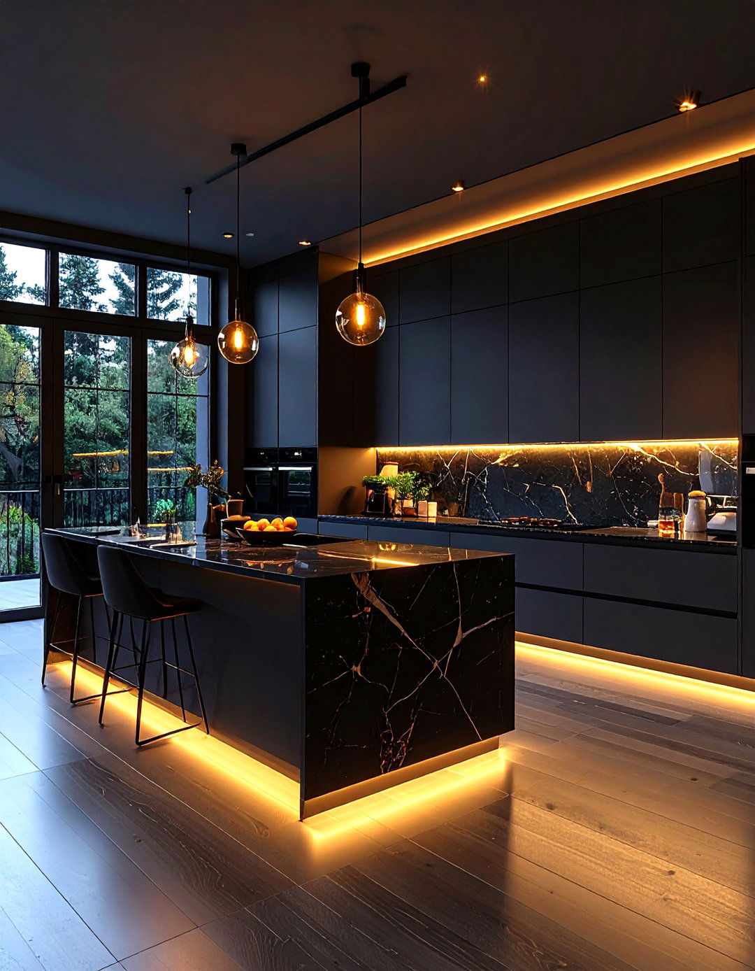 The Dark and Dramatic Kitchen - 30 italian kitchen design ideas