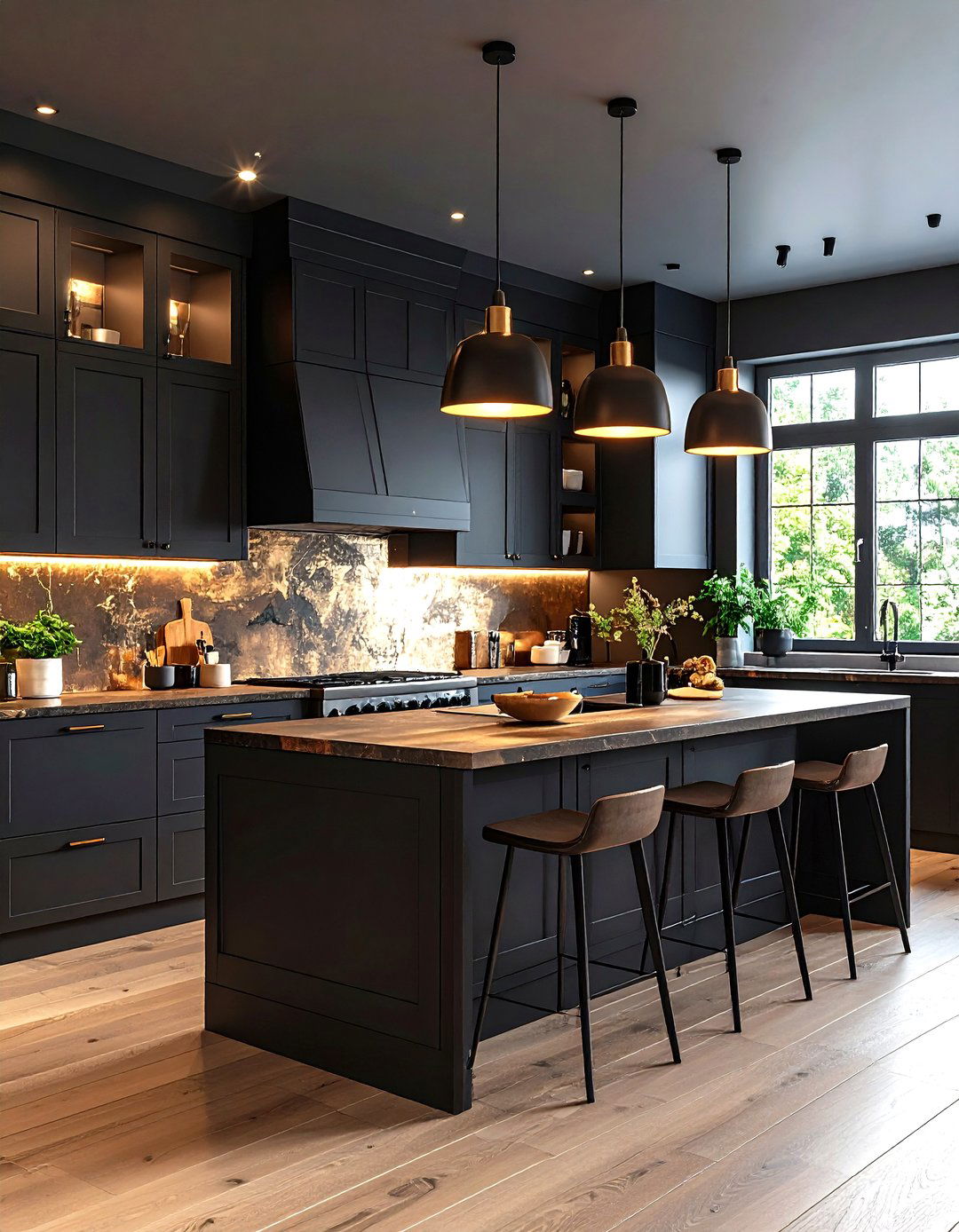 The Dark and Dramatic Kitchen - 30 kitchen remodel ideas 2025