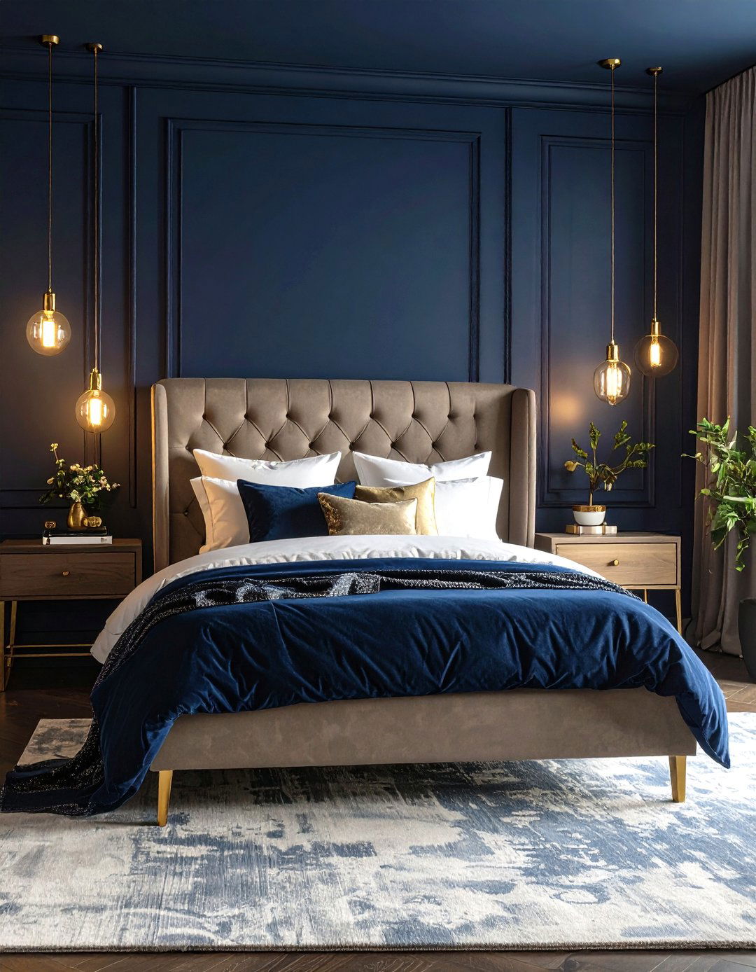 The Dark and Moody Bedroom - 30 large master bedroom ideas