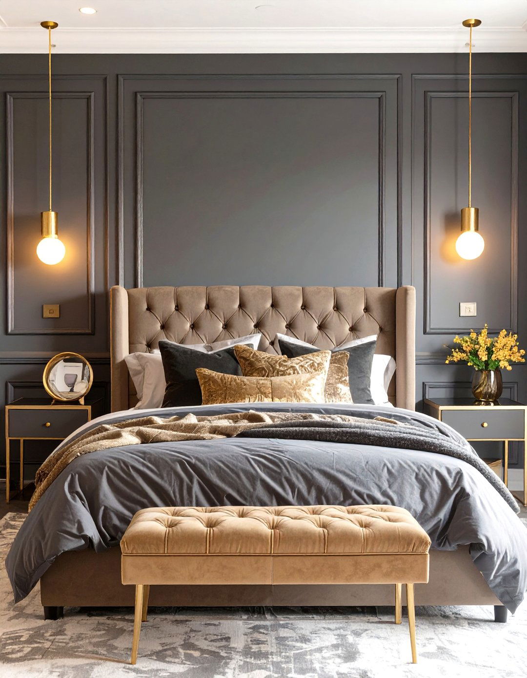 The Dark and Moody Bedroom - 30 luxury bedroom interior design ideas