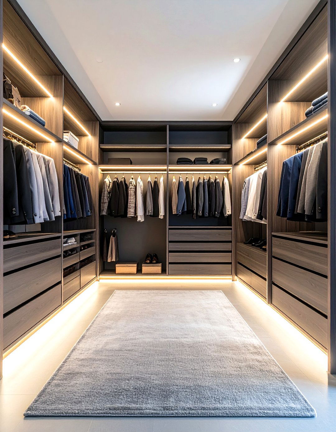 The Dark and Moody Closet - 30 diy closet organizer ideas