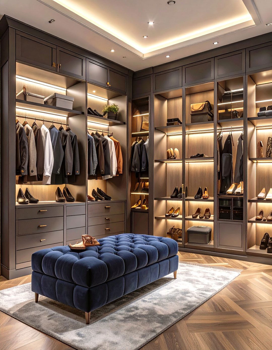 The Dark and Moody Closet - 30 modern closet design ideas
