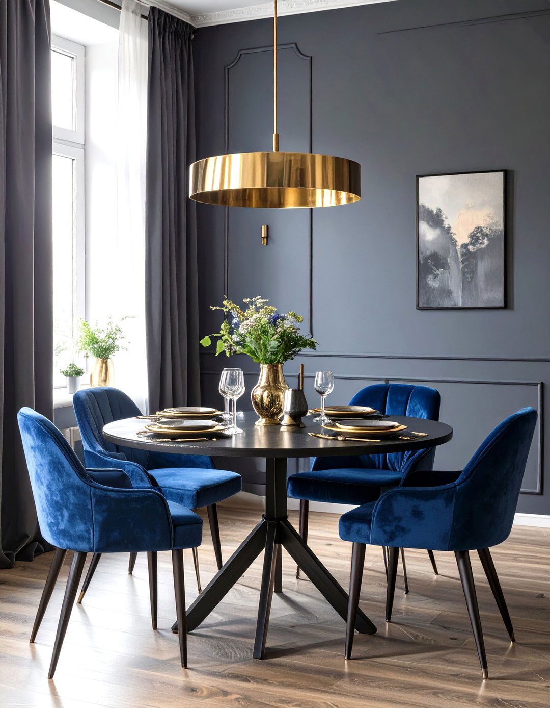 The Dark and Moody Dining Room Table - 30 dining room table ideas