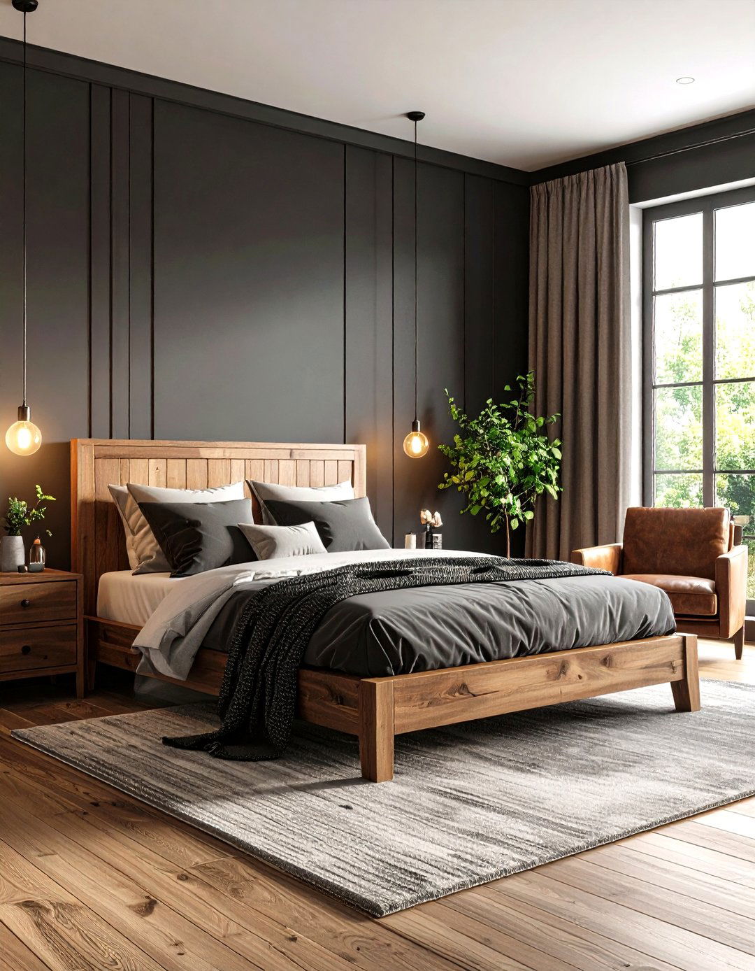 The Dark and Moody Farmhouse Bedroom - 30 farmhouse master bedroom ideas