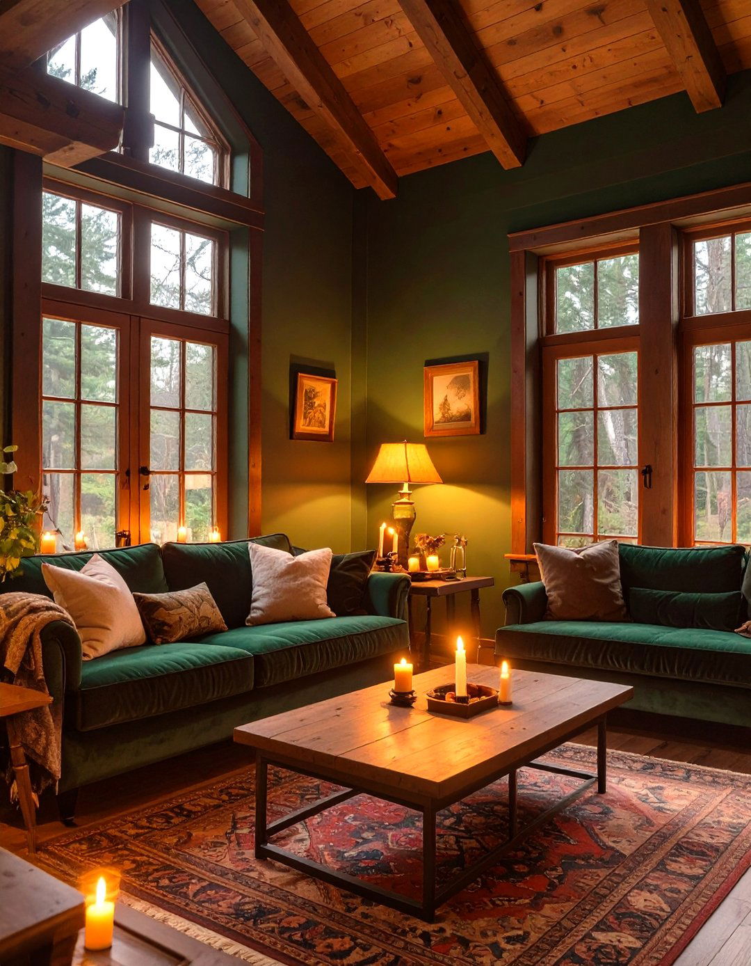 The Dark and Moody Forest Cottage - 30 cottagecore interior design ideas