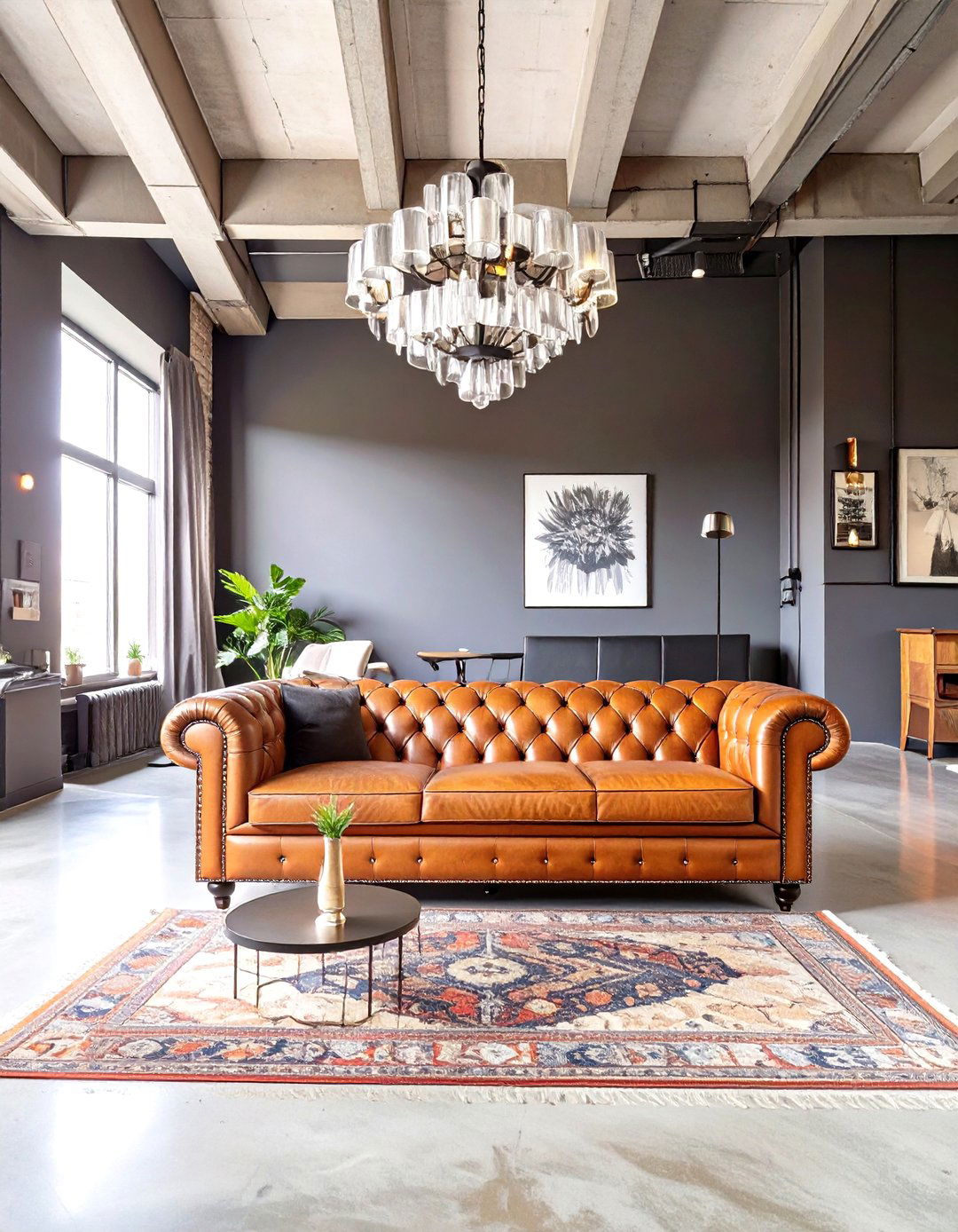 The Dark and Moody Industrial Lounge - 30 modern industrial interior design ideas