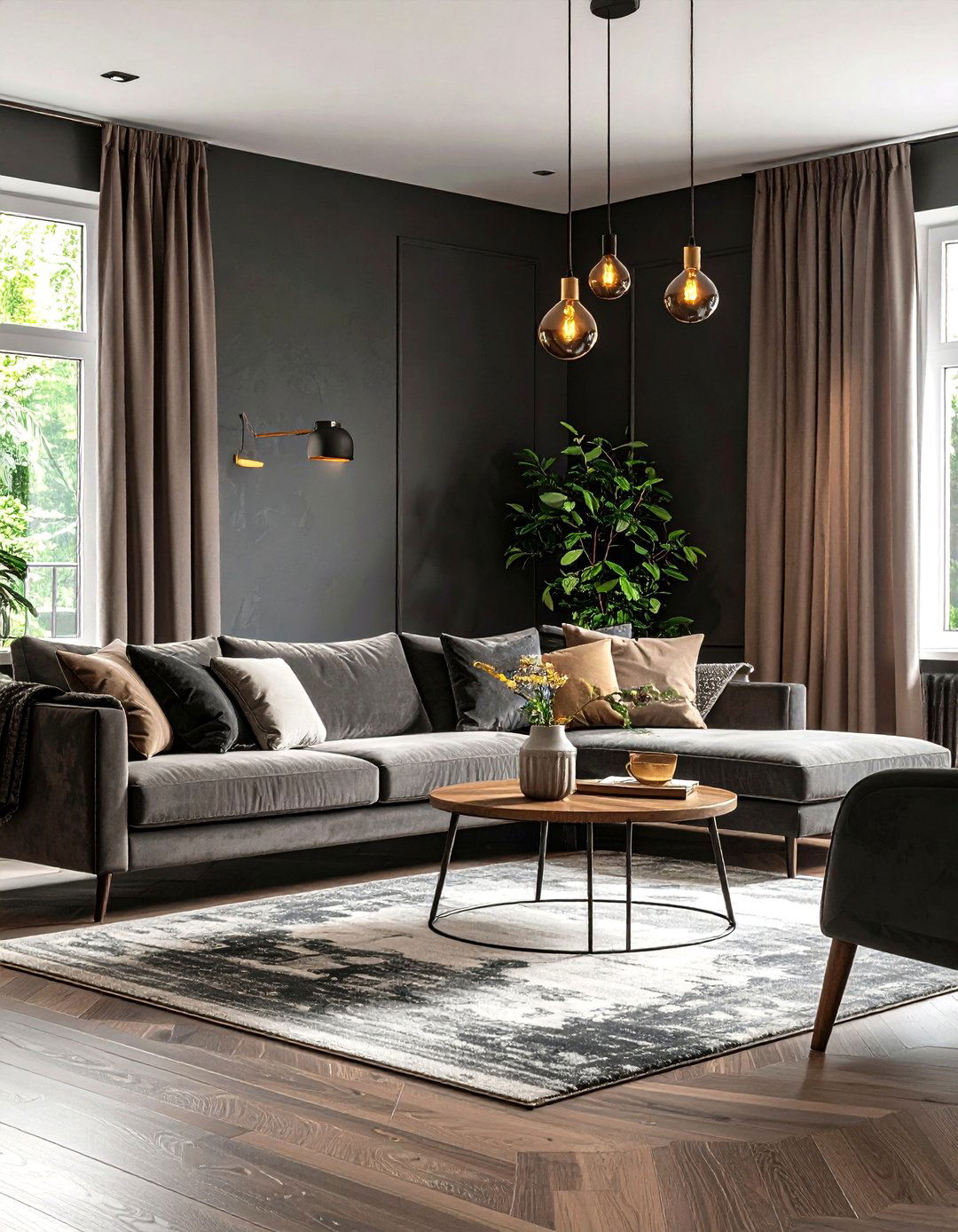 The Dark and Moody Living Room - 30 family room vs living room decorating ideas
