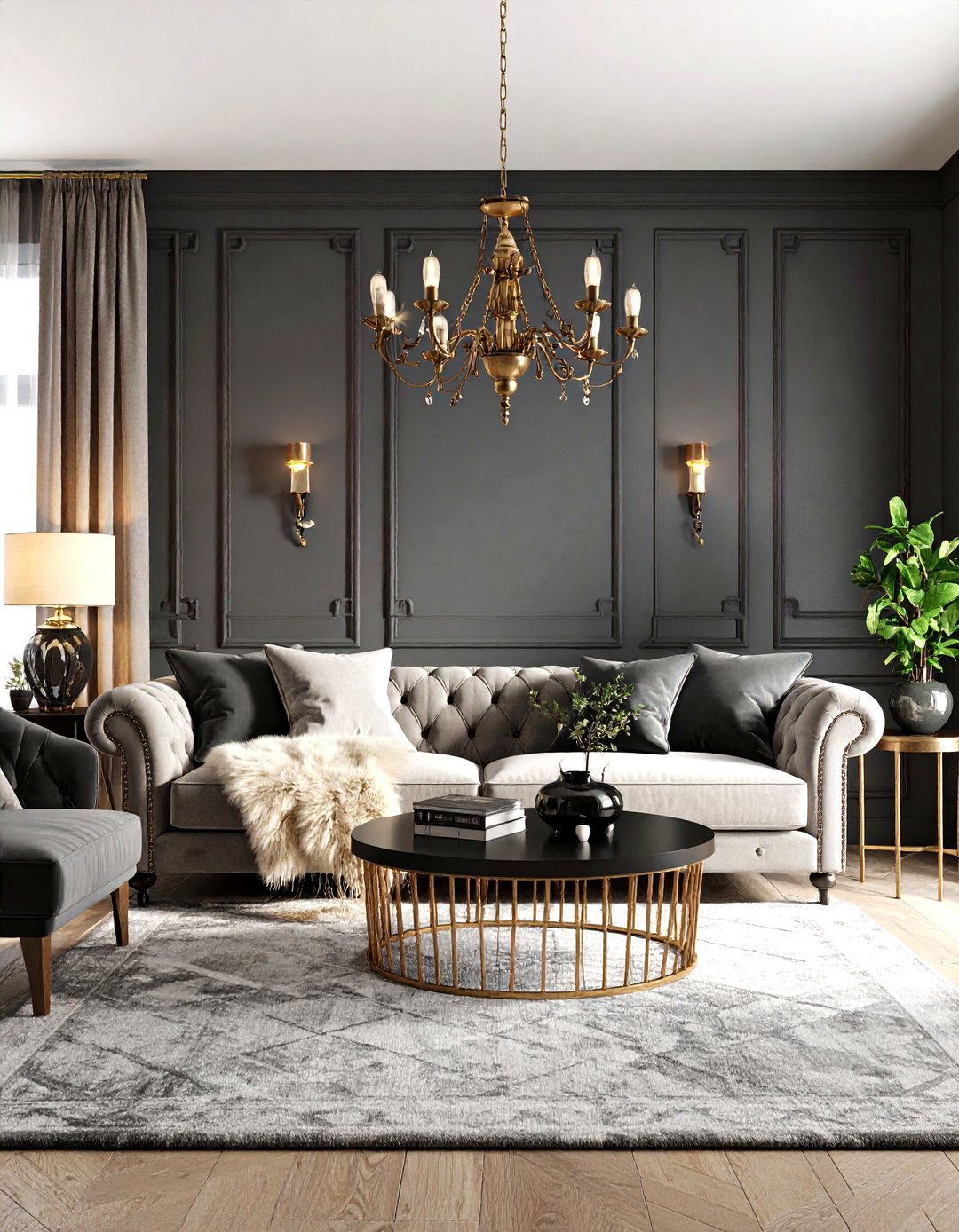 The Dark and Moody Living Room - 30 ikea living room ideas