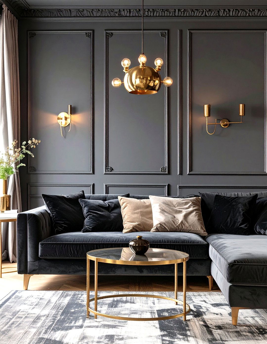 The Dark and Moody Living Room - 30 interior design for living room ideas