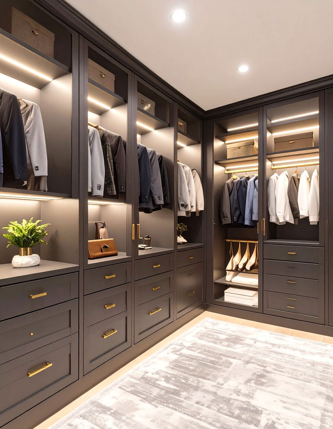 The Dark and Moody Master Closet - 30 master bedroom closet ideas