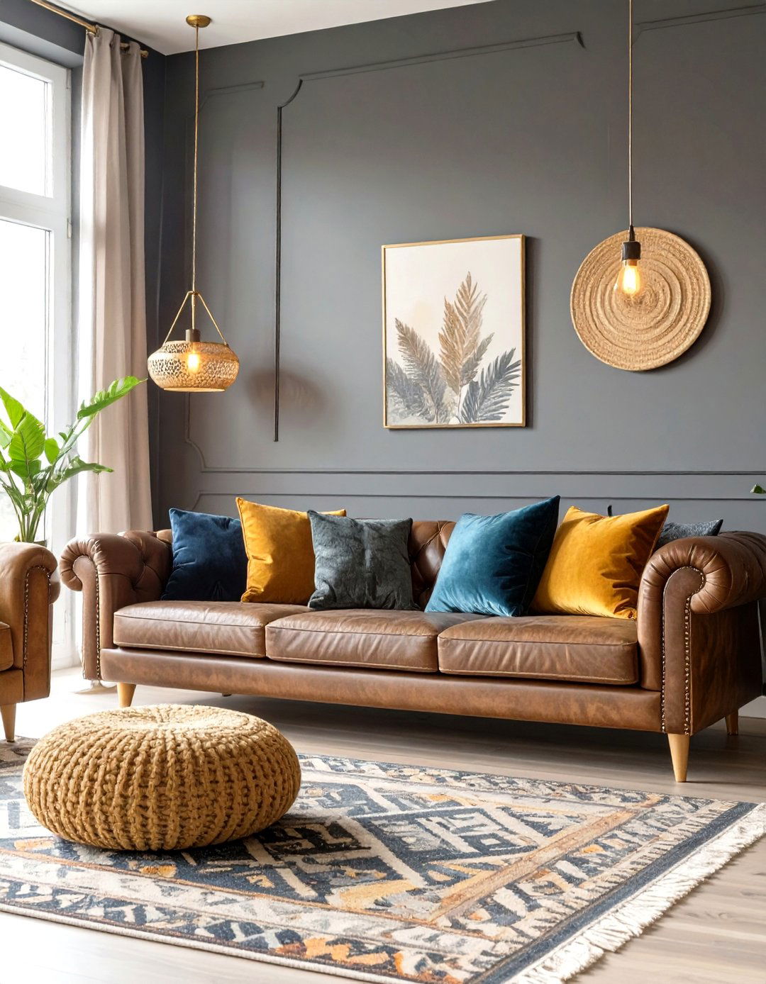 The Dark and Moody Modern Boho Sanctuary - 30 modern boho living room ideas