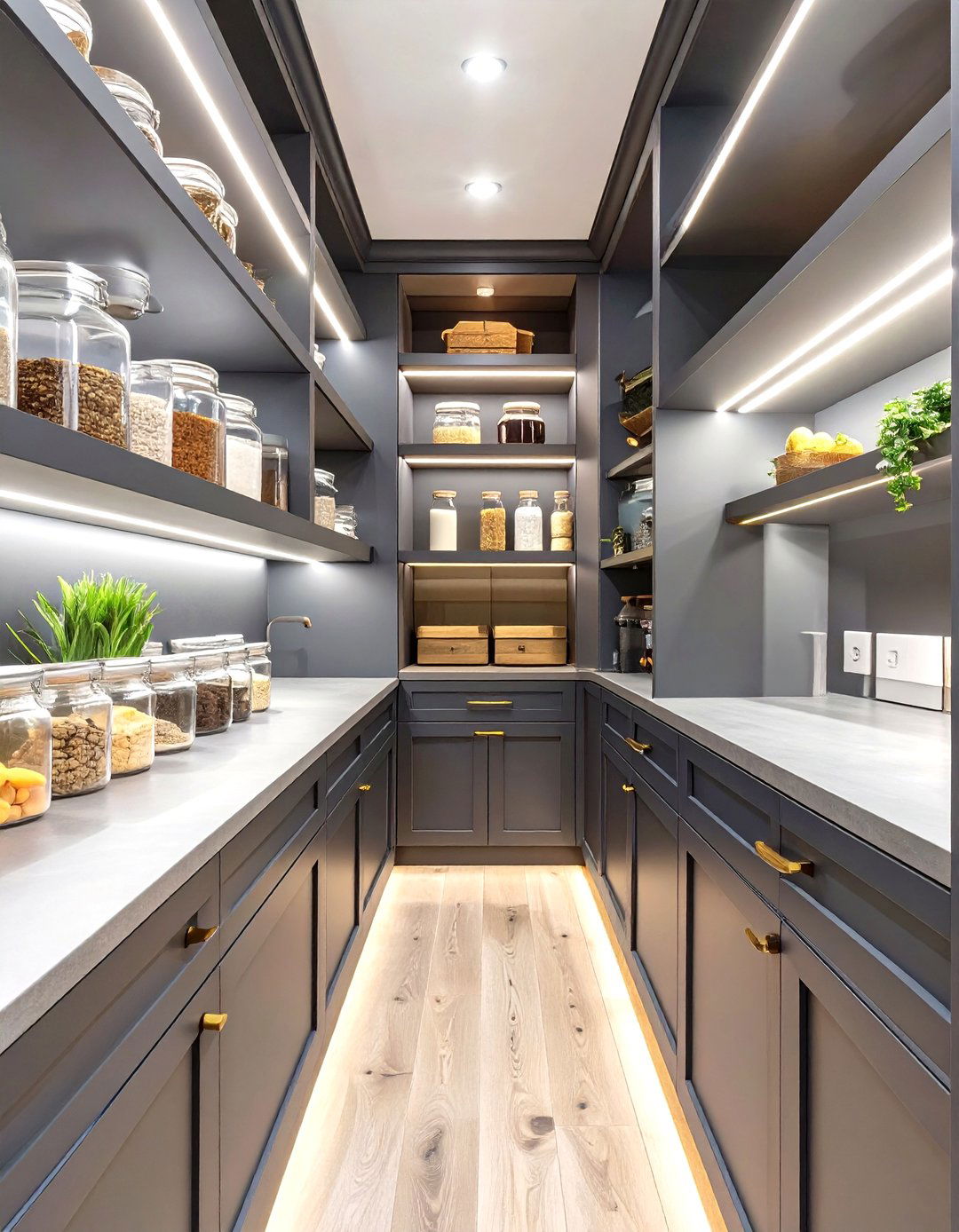 The Dark and Moody Pantry - 30 custom pantry ideas