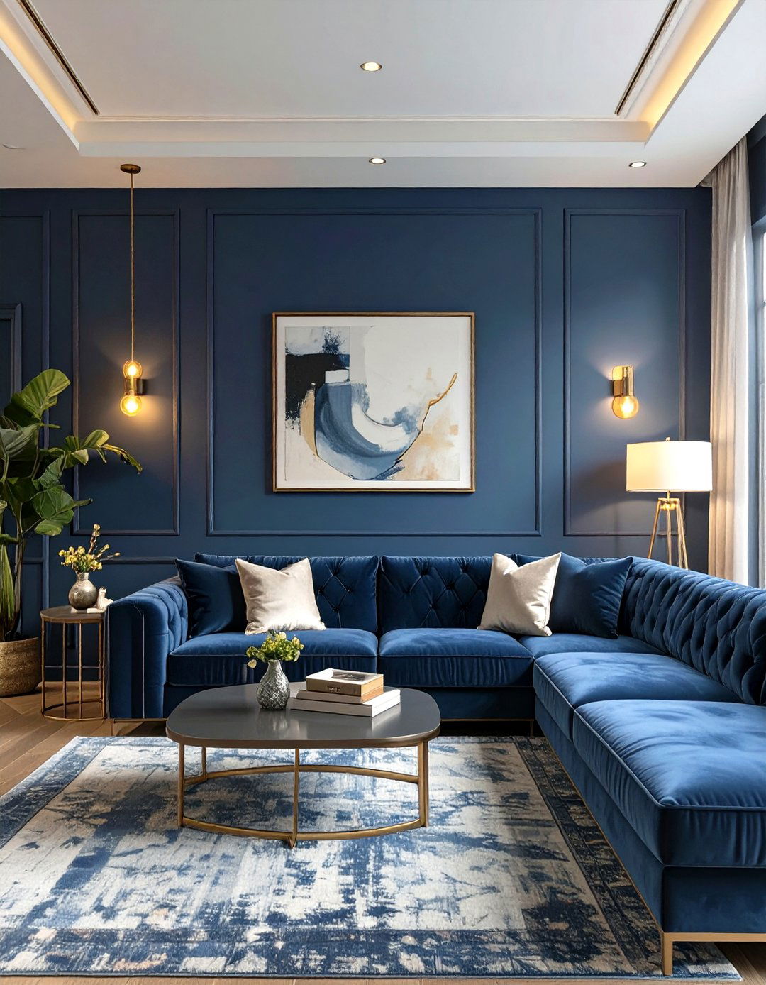 The Dark and Moody Sanctuary - 30 how to design a luxury living room ideas