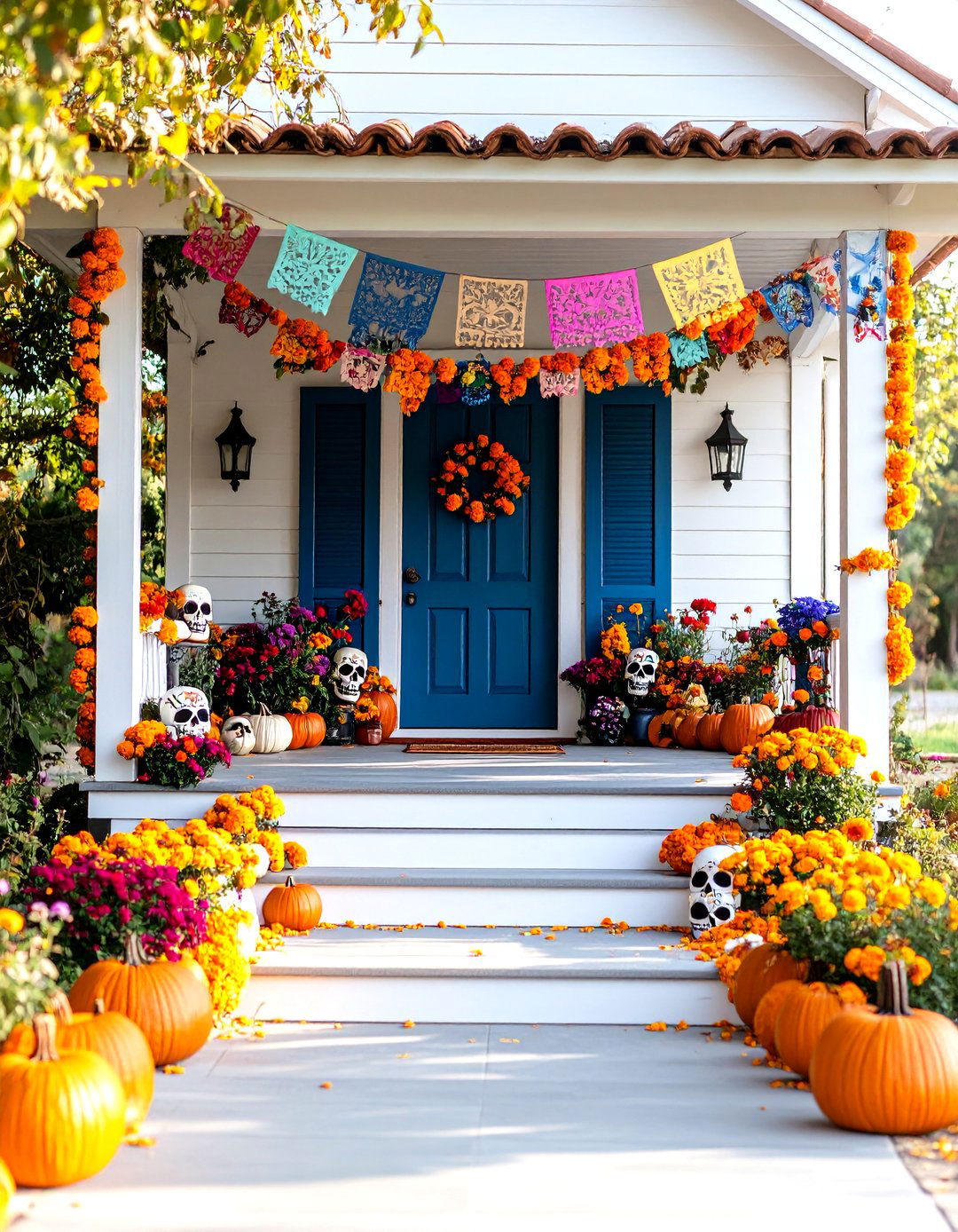 The Day of the Dead Celebration - 30 halloween outdoor decor ideas